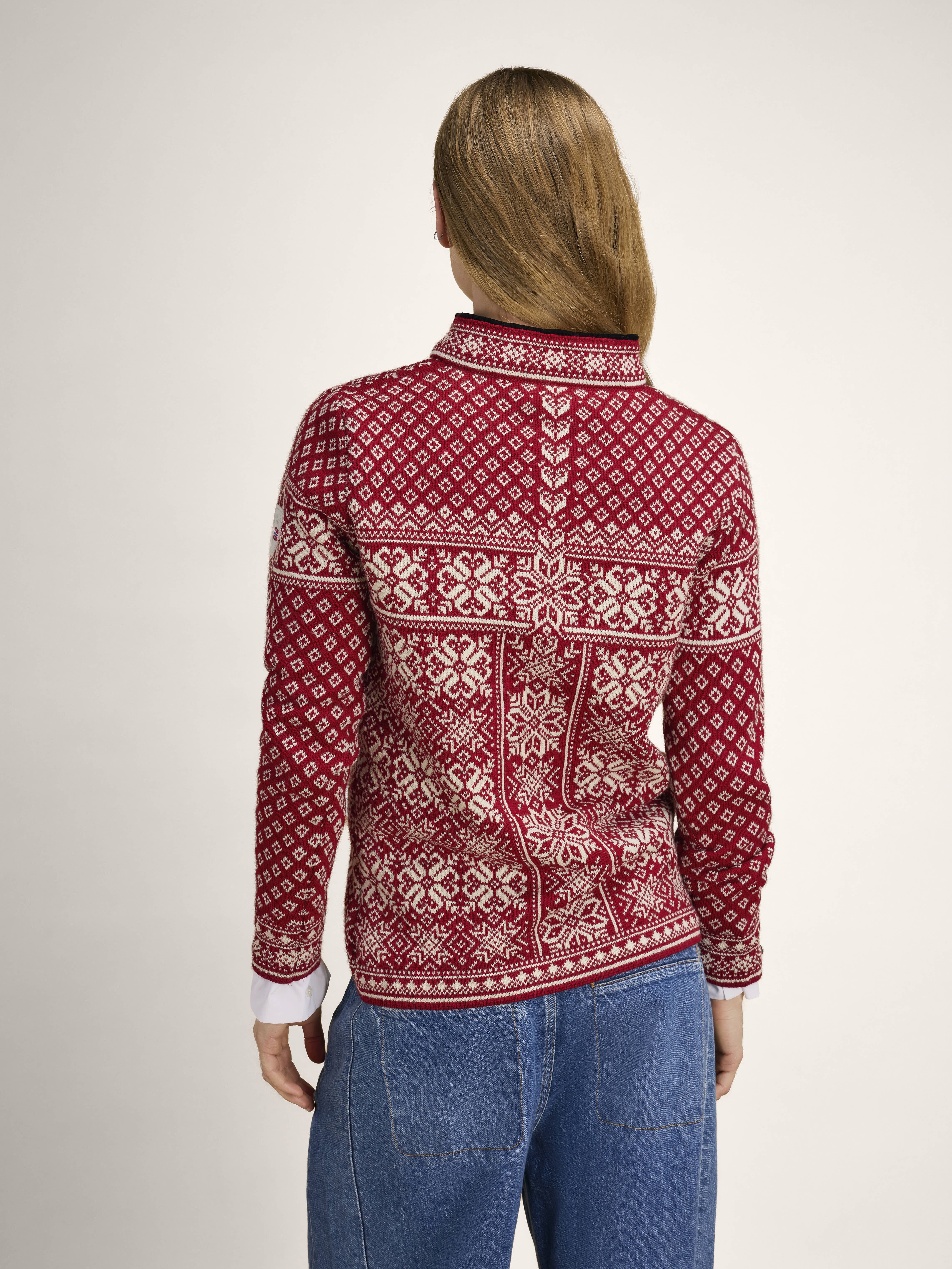 Peace Women’s Knit Sweater  Redrose Offwhite