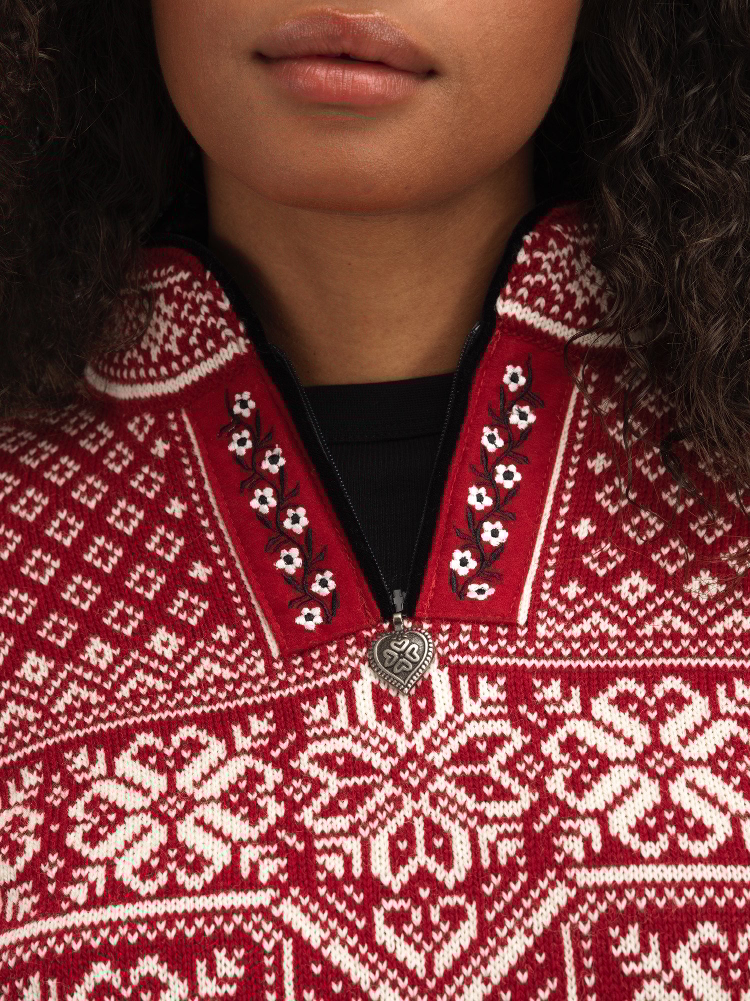 Peace Women’s Knit Sweater  Redrose Offwhite