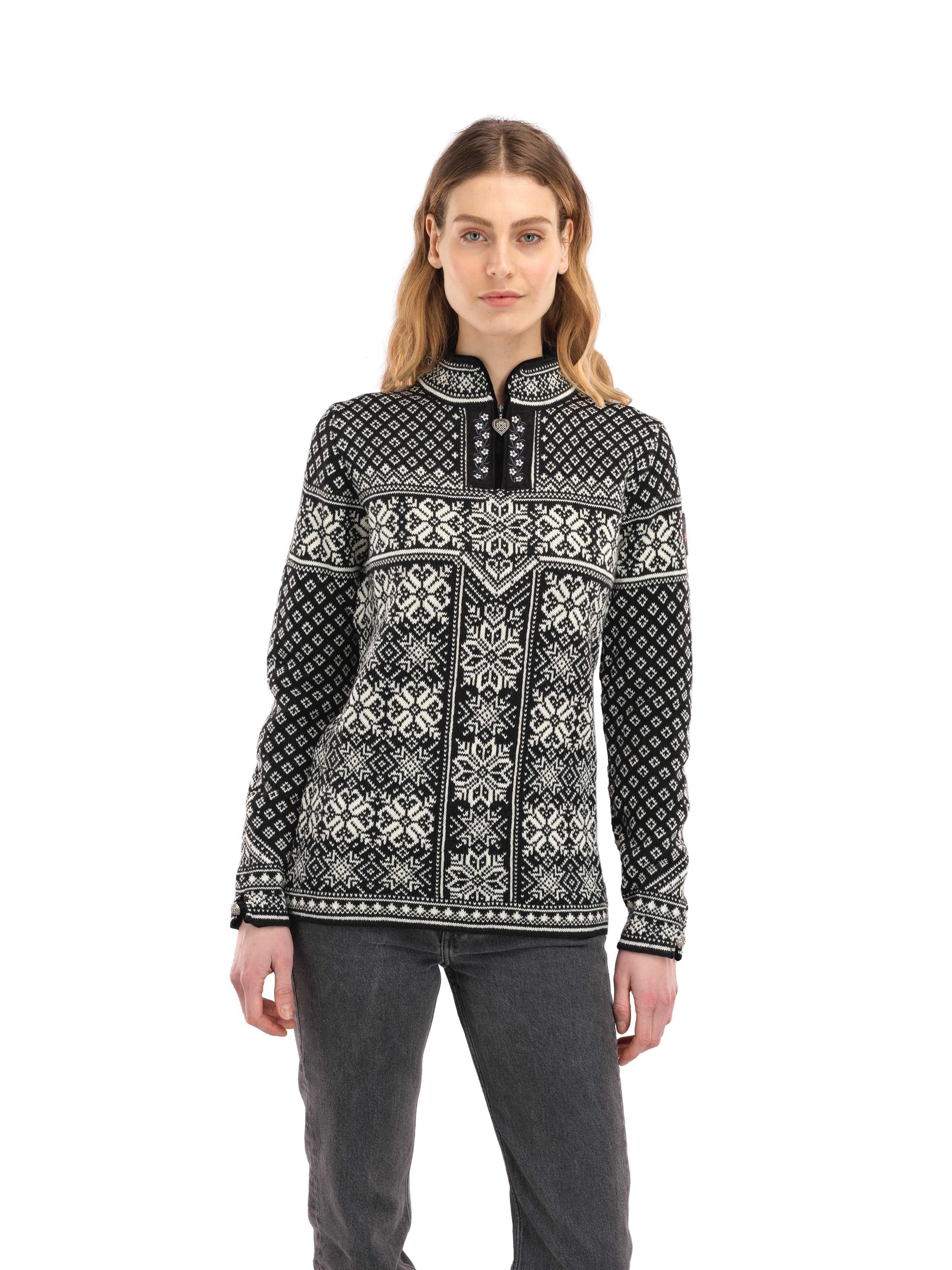 (取寄) ダーレオブノルウェー レディース フリーダ セーター Dale of Norway women DALE OF NORWAY】Made in Norway 100% wool Nordic sweater