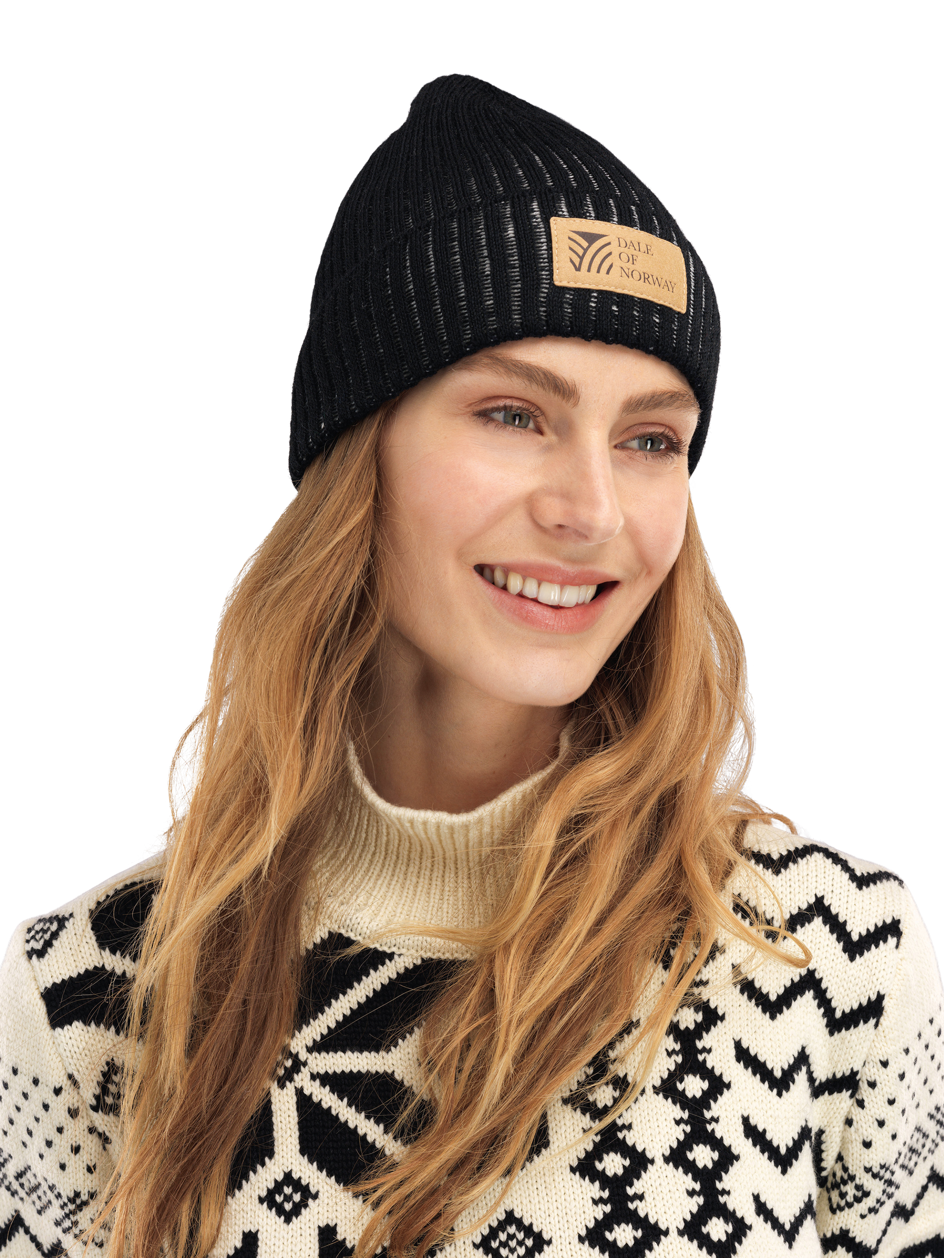 Alvøy Hat - Norwegian Wool Black Offwhite