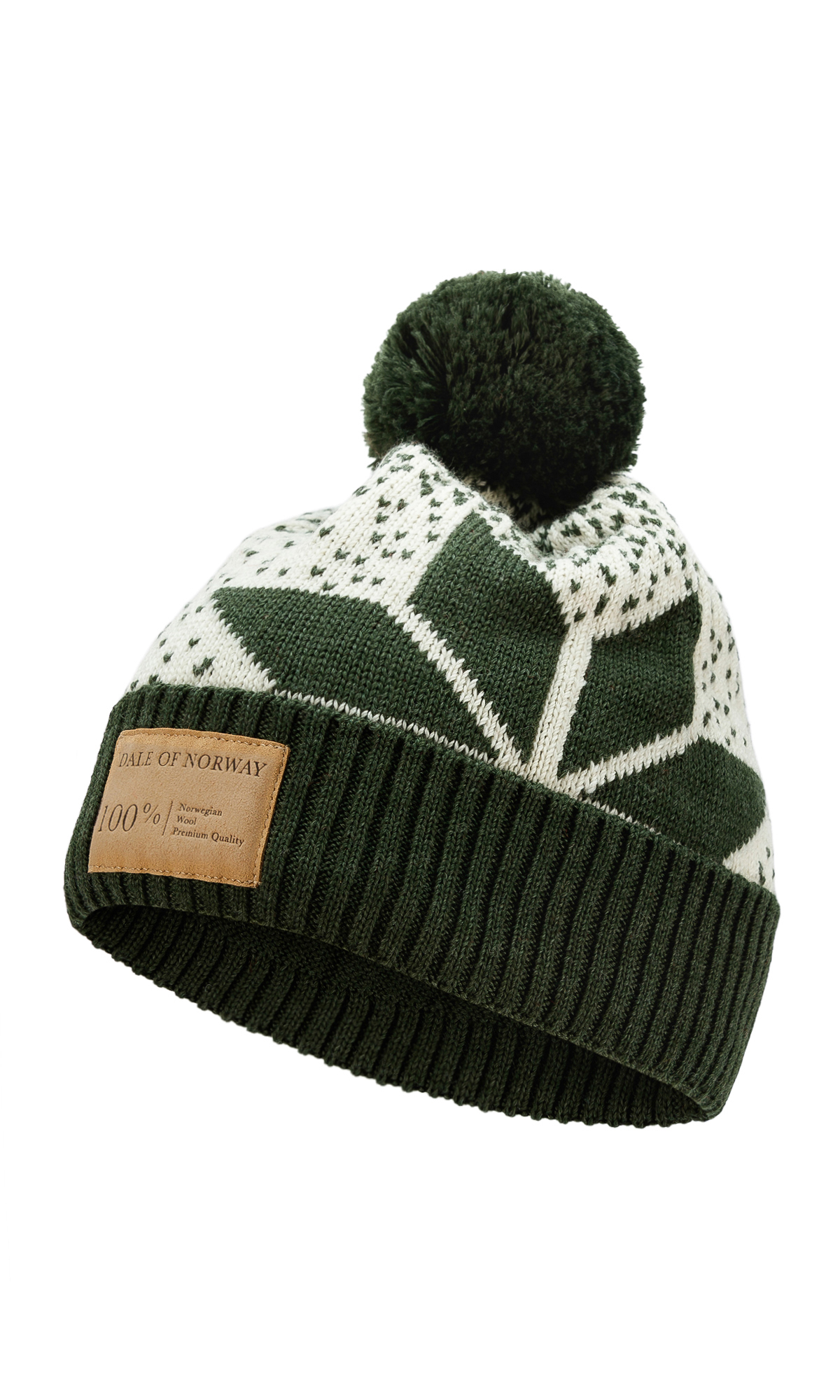 Winter Star hat - Unisex - Dark green - Dale of Norway - Dale of