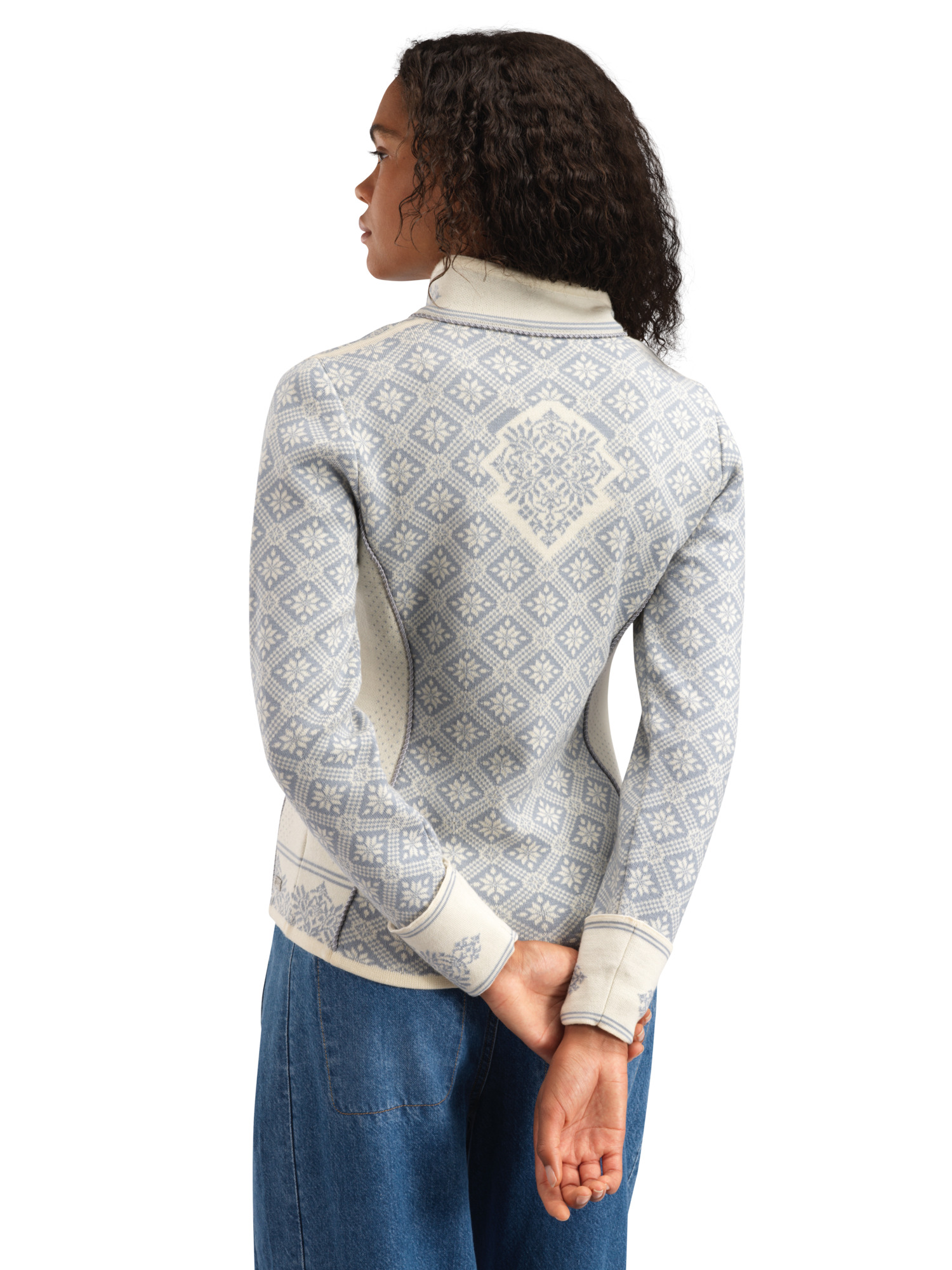 Christiania Women's Jacket - Merino Wool Offwhite Metalgrey