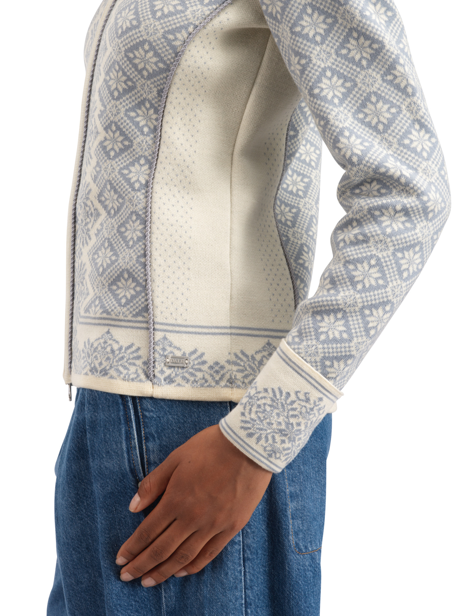 Christiania Women's Jacket - Merino Wool Offwhite Metalgrey