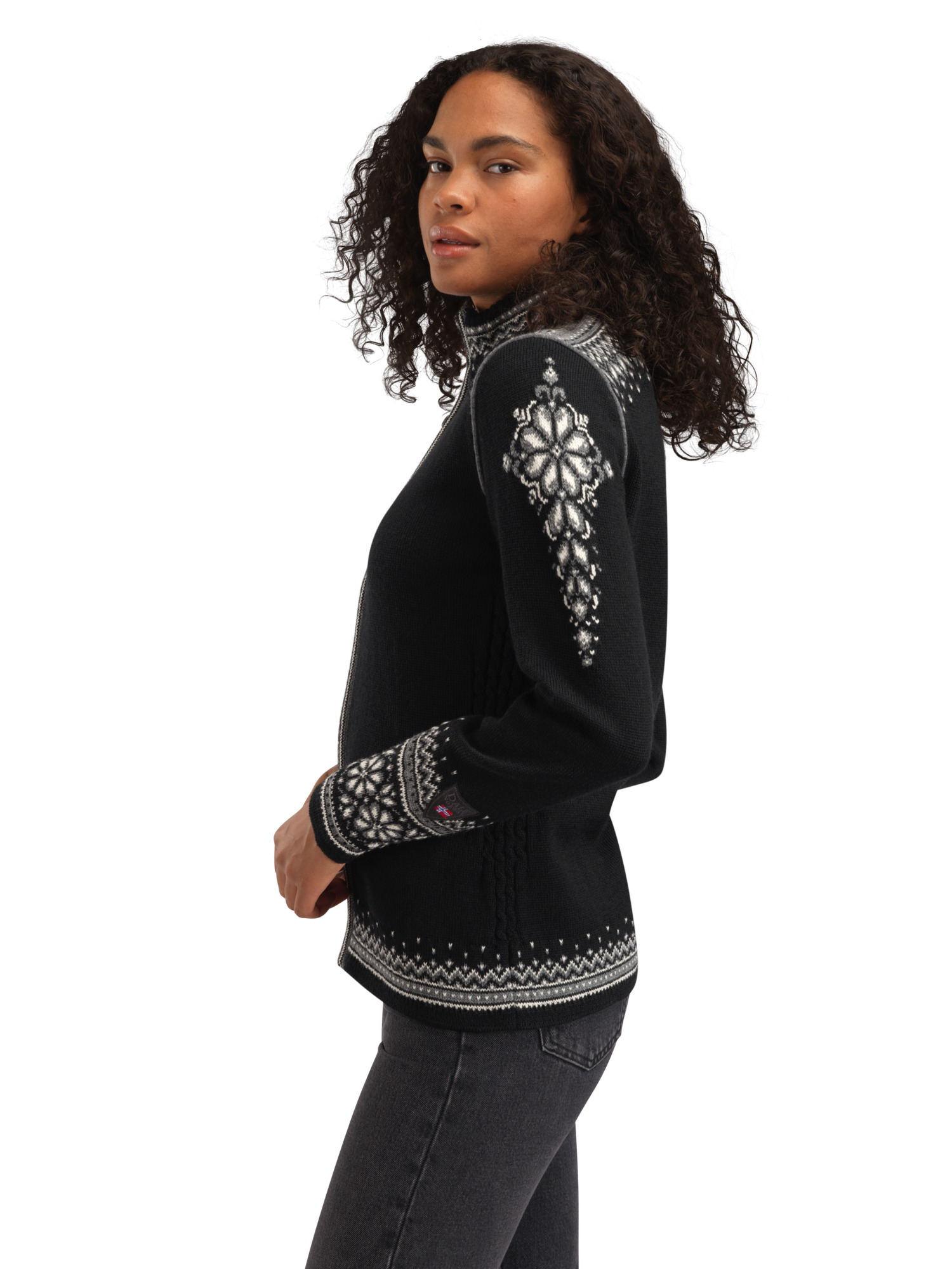 140th Anniversary Women’s Wool Jacket  Black Offwhite Smoke