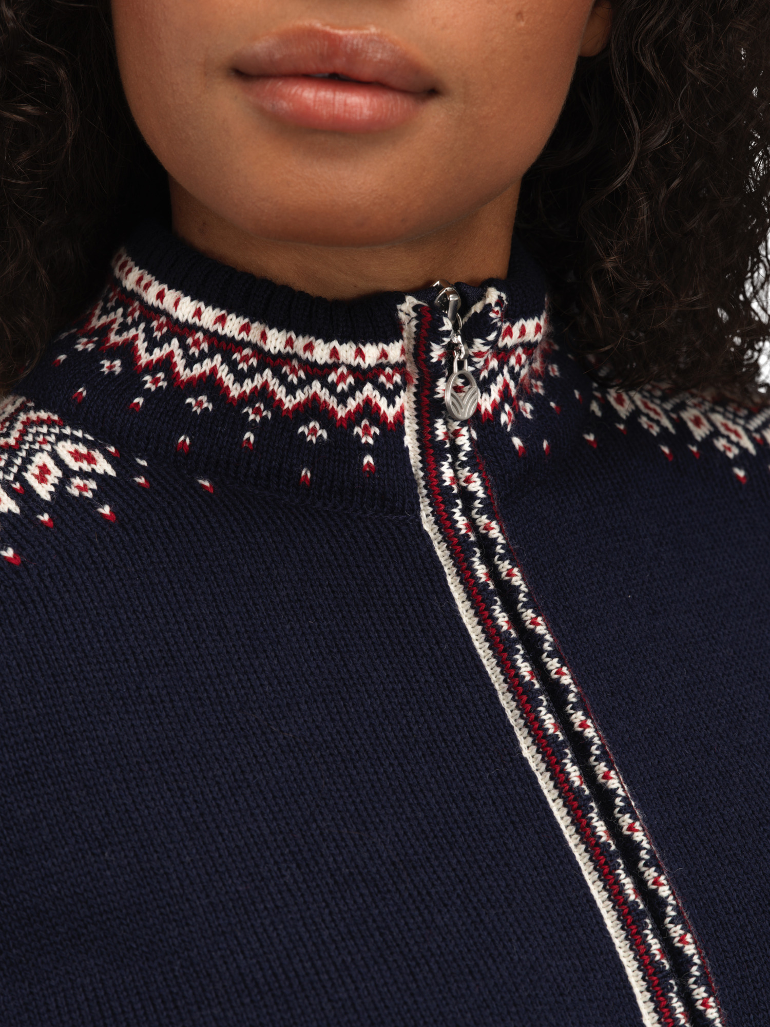 140th Anniversary Women’s Wool Jacket  Navy Redrose Offwhite