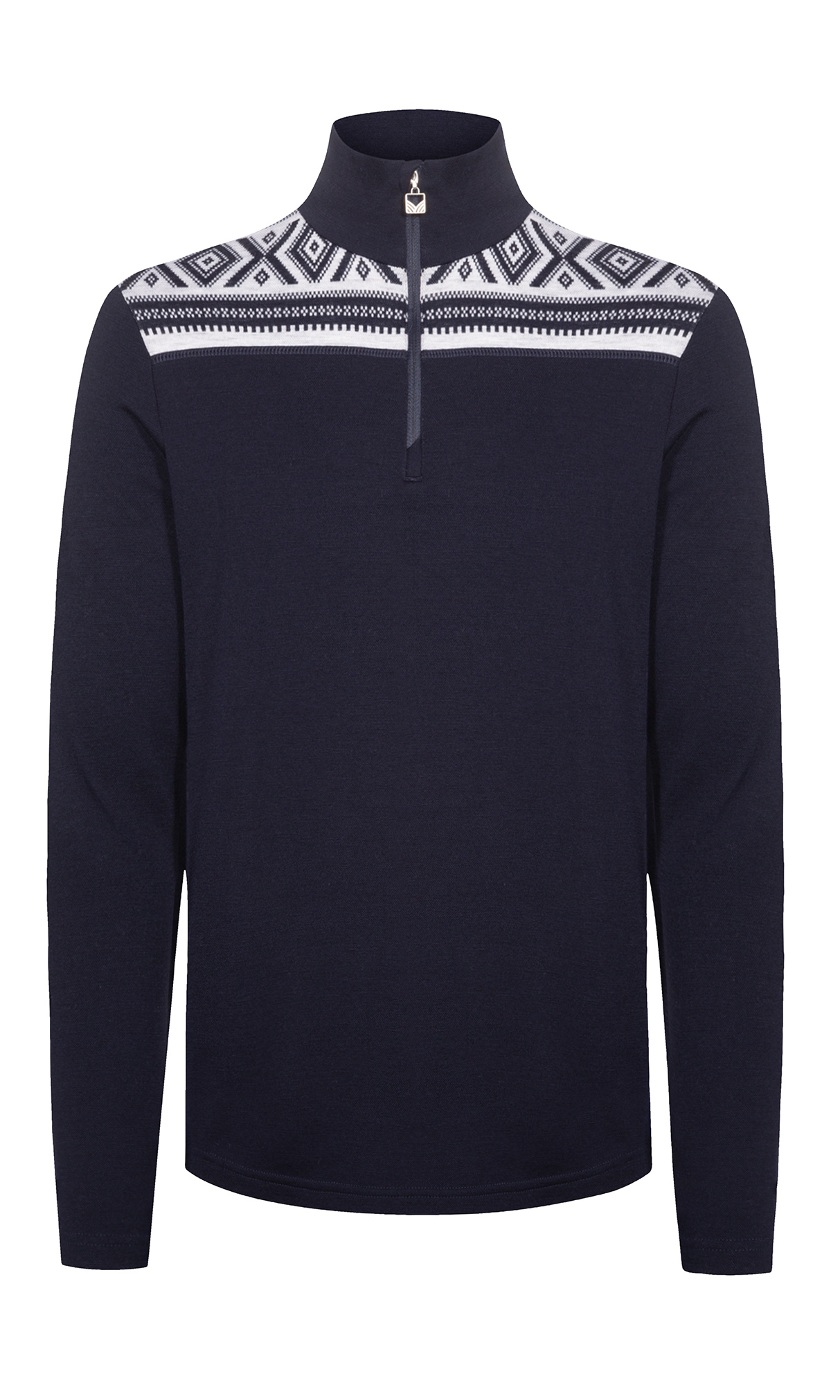 Cortina Superfine Men’s Sweater - Superfine Merino Navy Offwhite