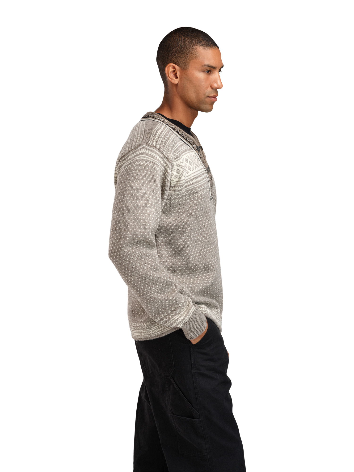 Setesdal Lusekofte Sweater - Norwegian Wool Vanillasugar Naturalwhite