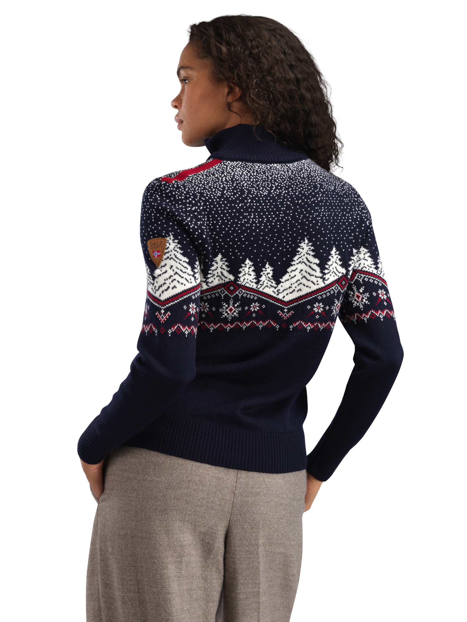 Dale Christmas Sweater Women’s - Merino Wool Navy