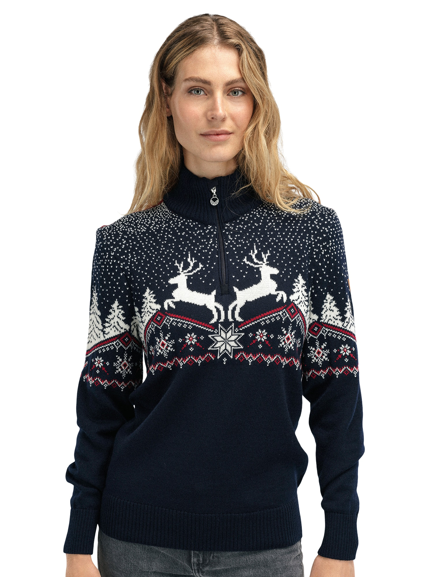 Boys Long Sleeve Reindeer Fairisle Sweater - Holiday Express