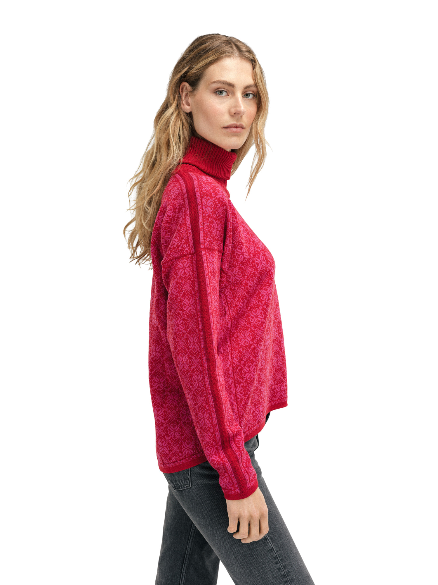 Firda Women’s Sweater - Merino Wool red
