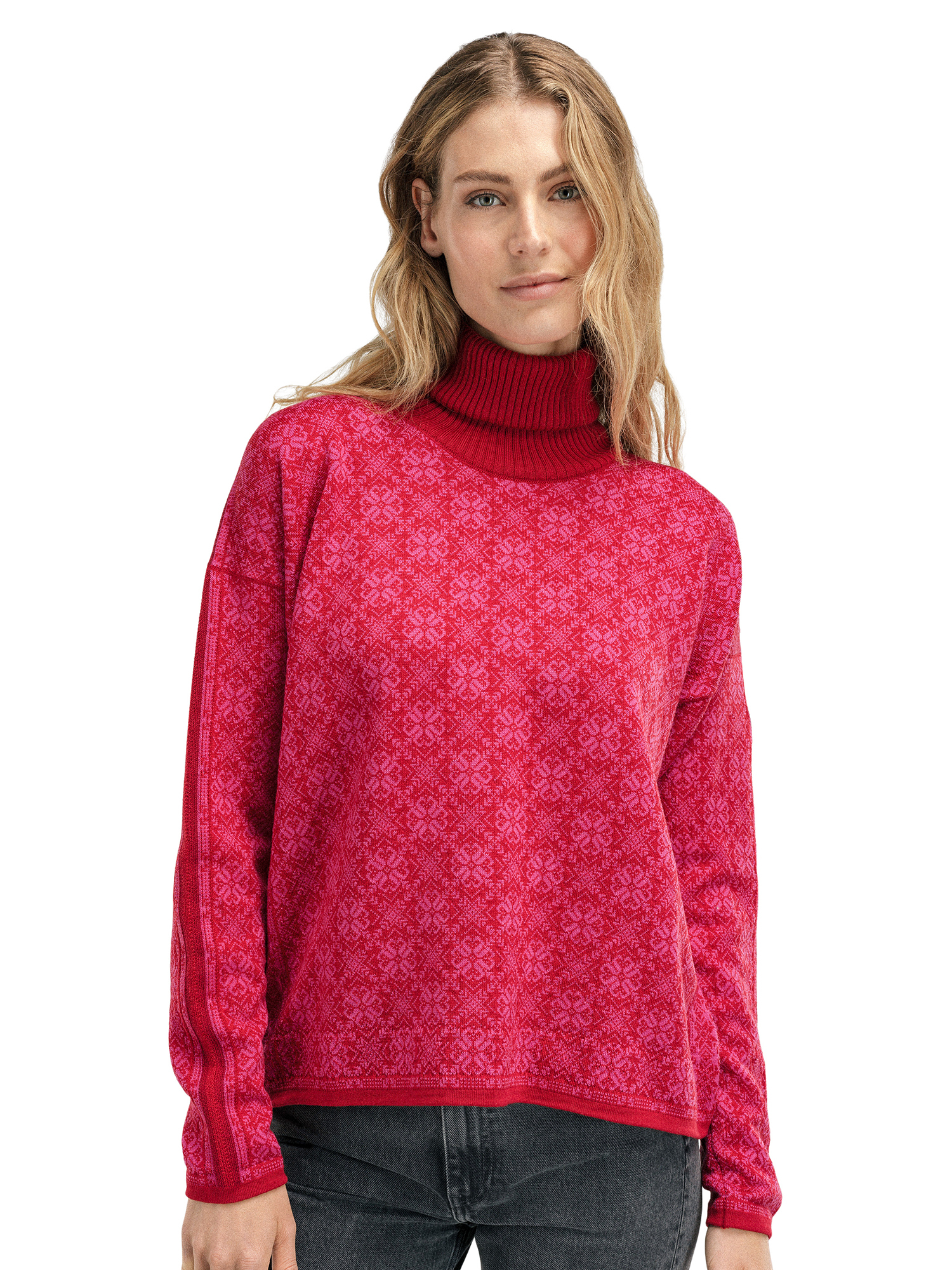 Firda Women’s Sweater - Merino Wool red