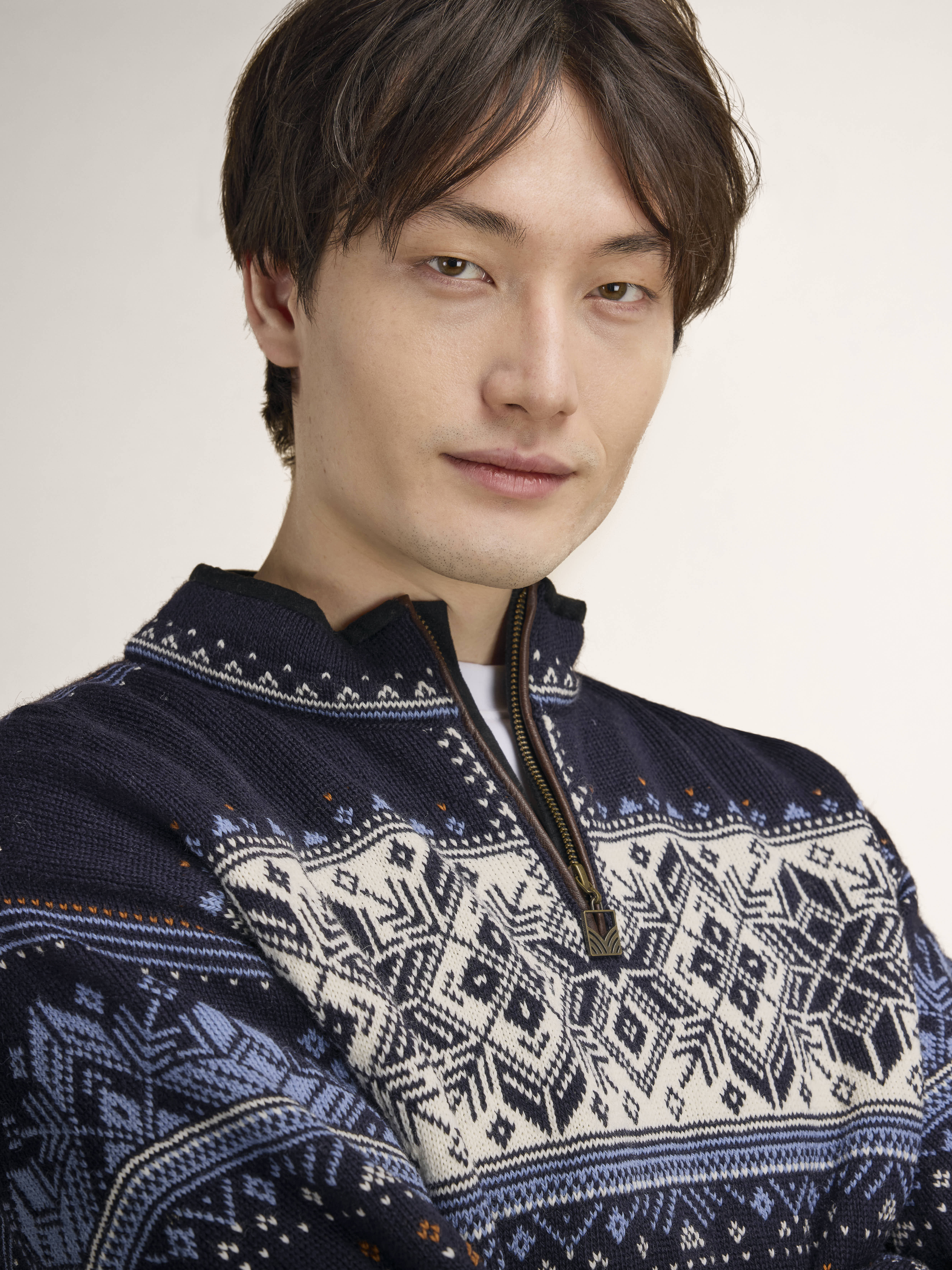 Blyfjell Men's Knit Sweater navy