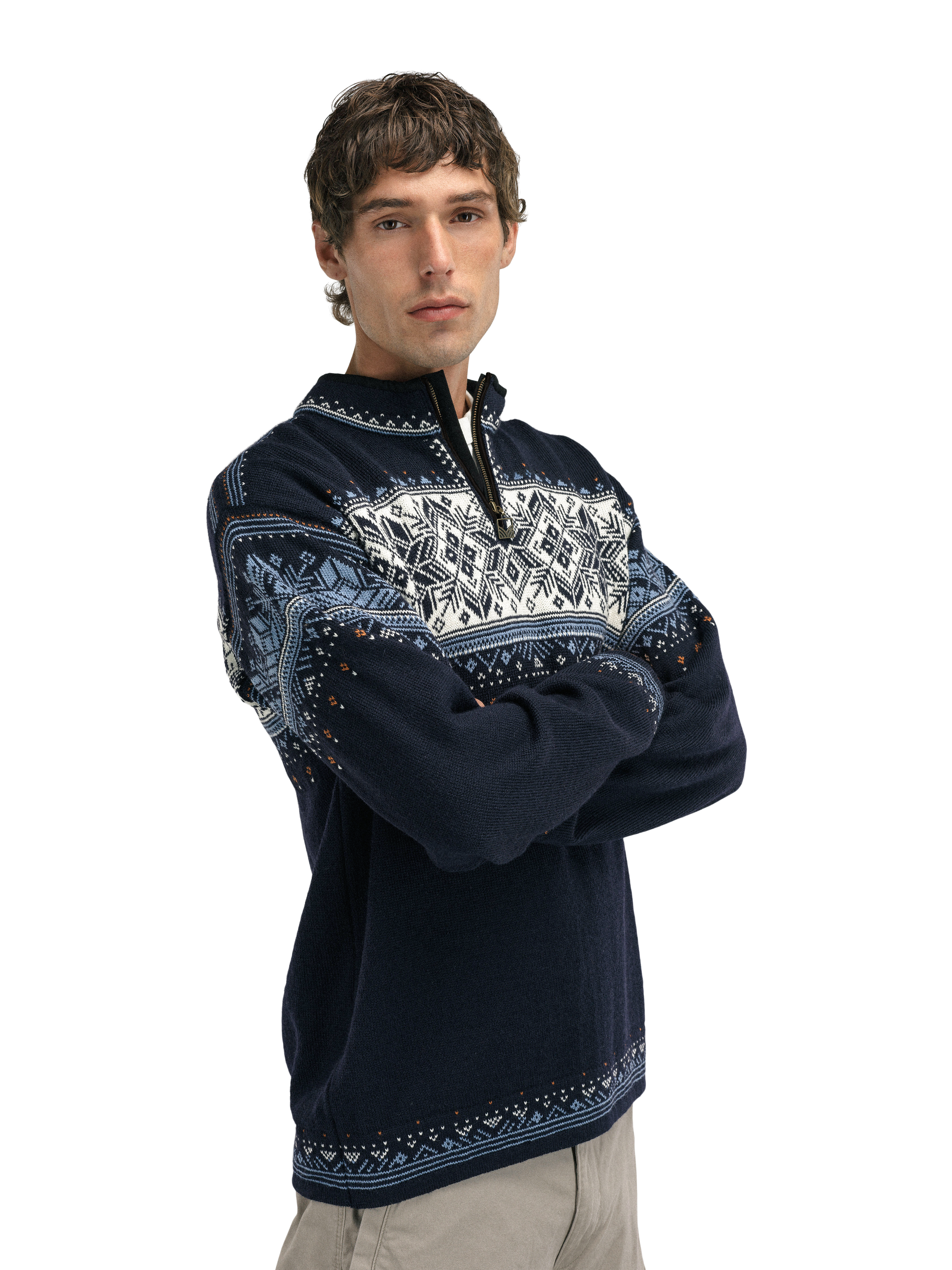 Blyfjell Men's Knit Sweater navy