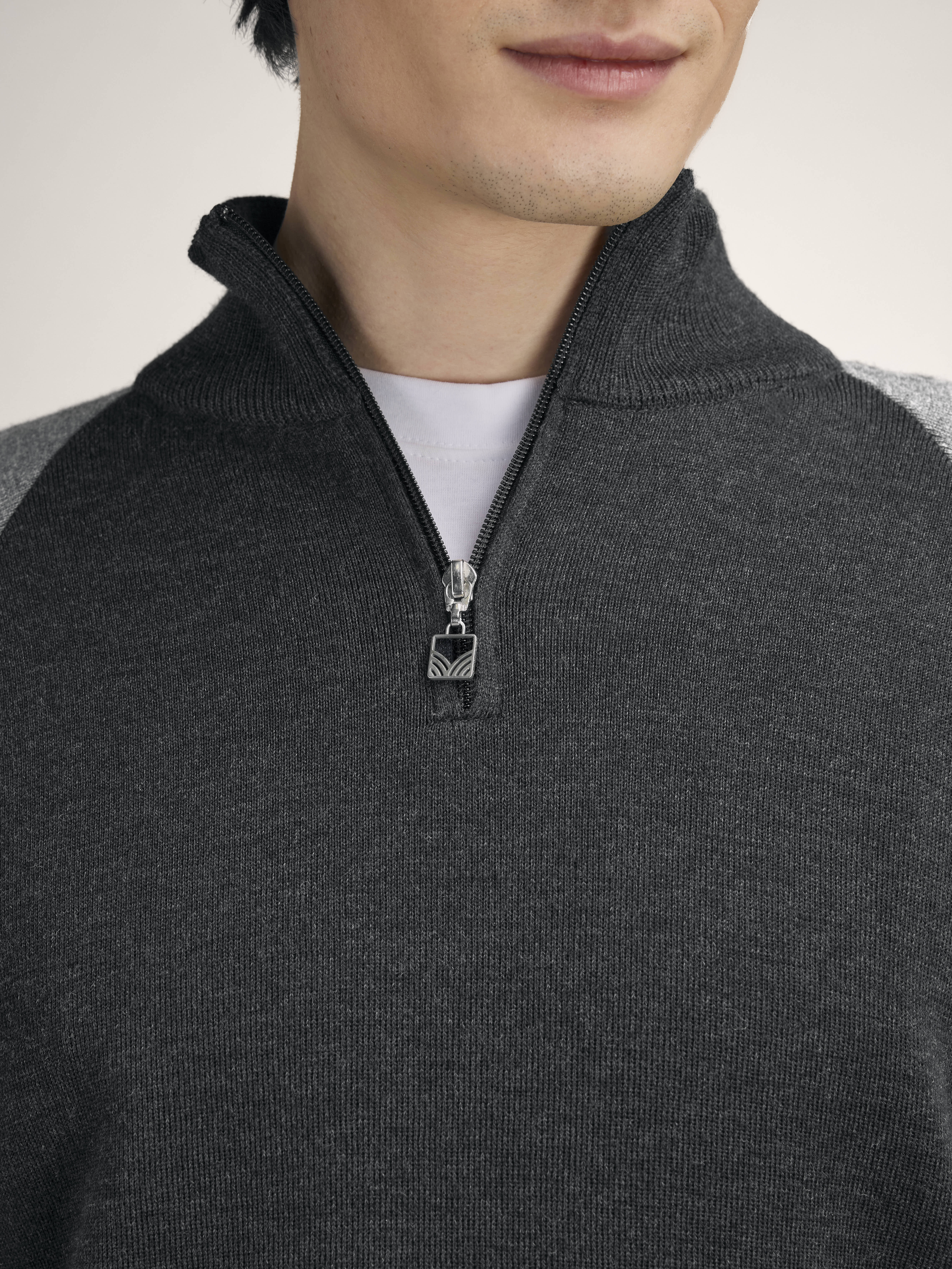 Geilo Men’s Sweater - Merino Wool Darkcharcoal smoke