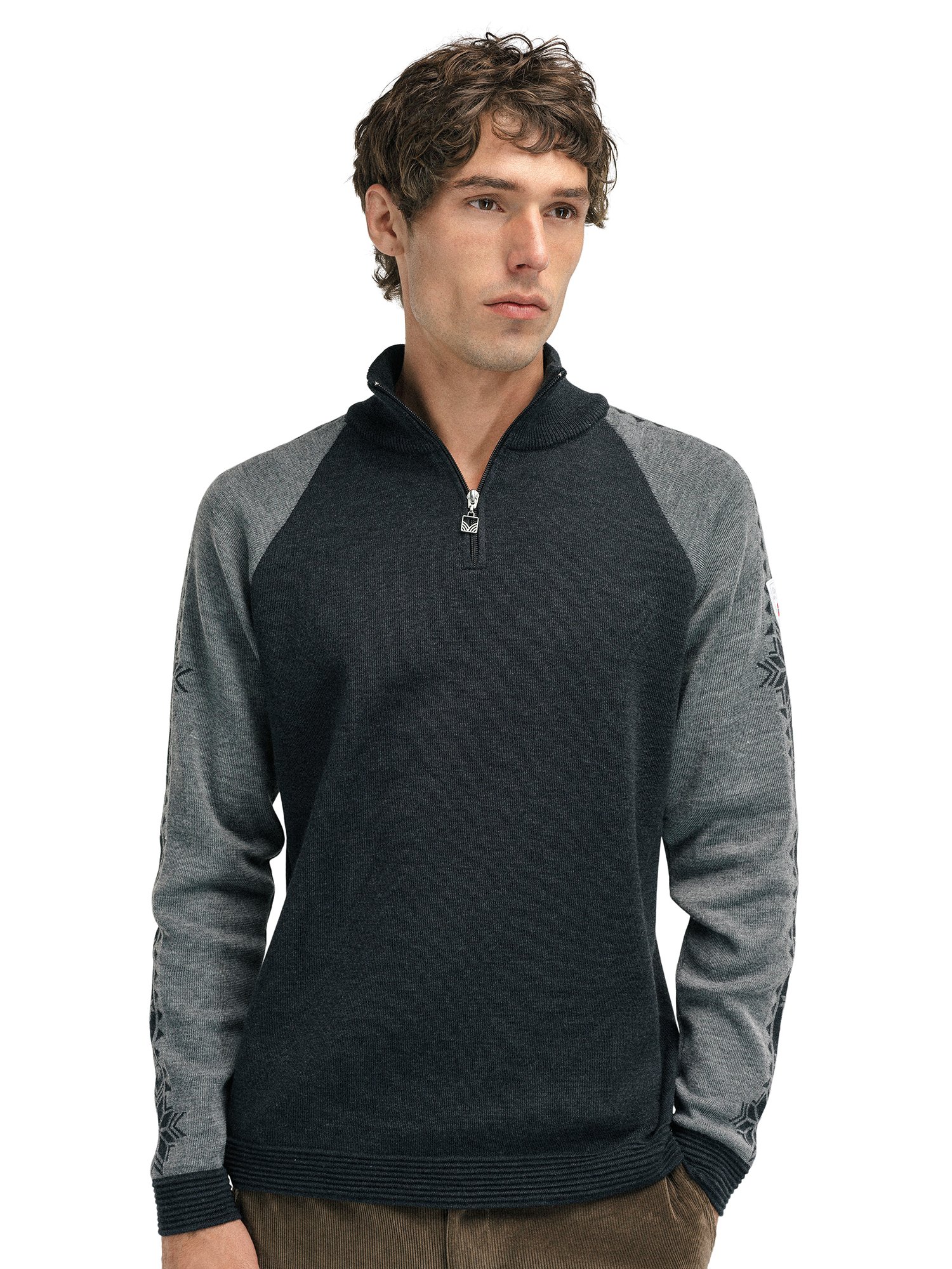 Geilo Men’s Sweater - Merino Wool Darkcharcoal smoke