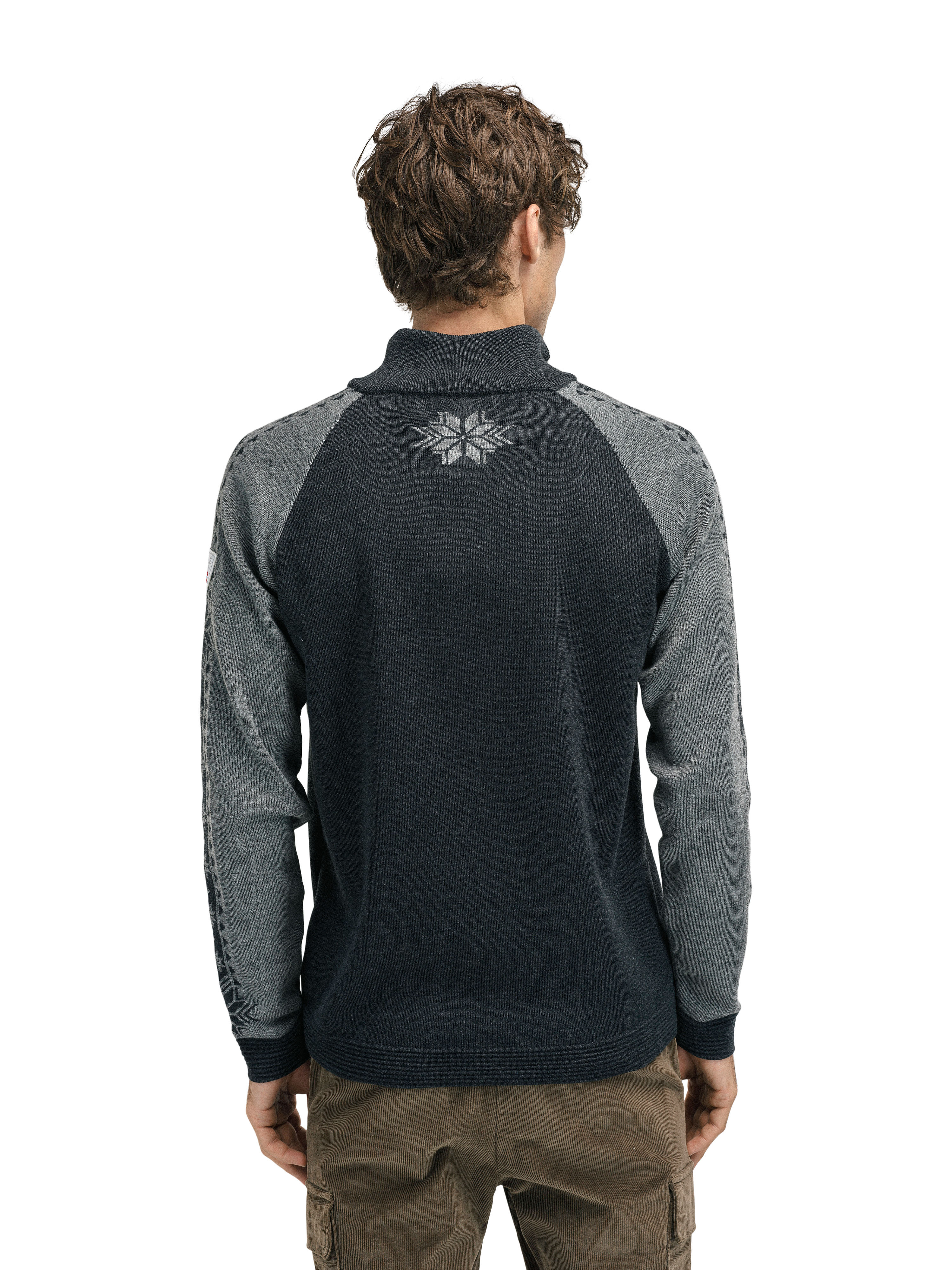 Geilo Men’s Sweater - Merino Wool Darkcharcoal smoke