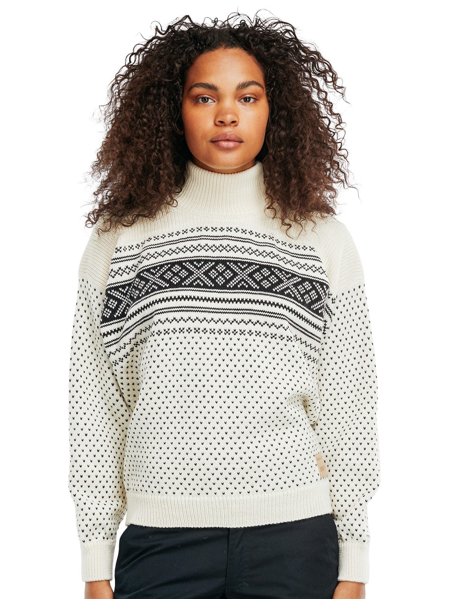 Vall y sweater Women Offwhite Black Dale of Norway Dale