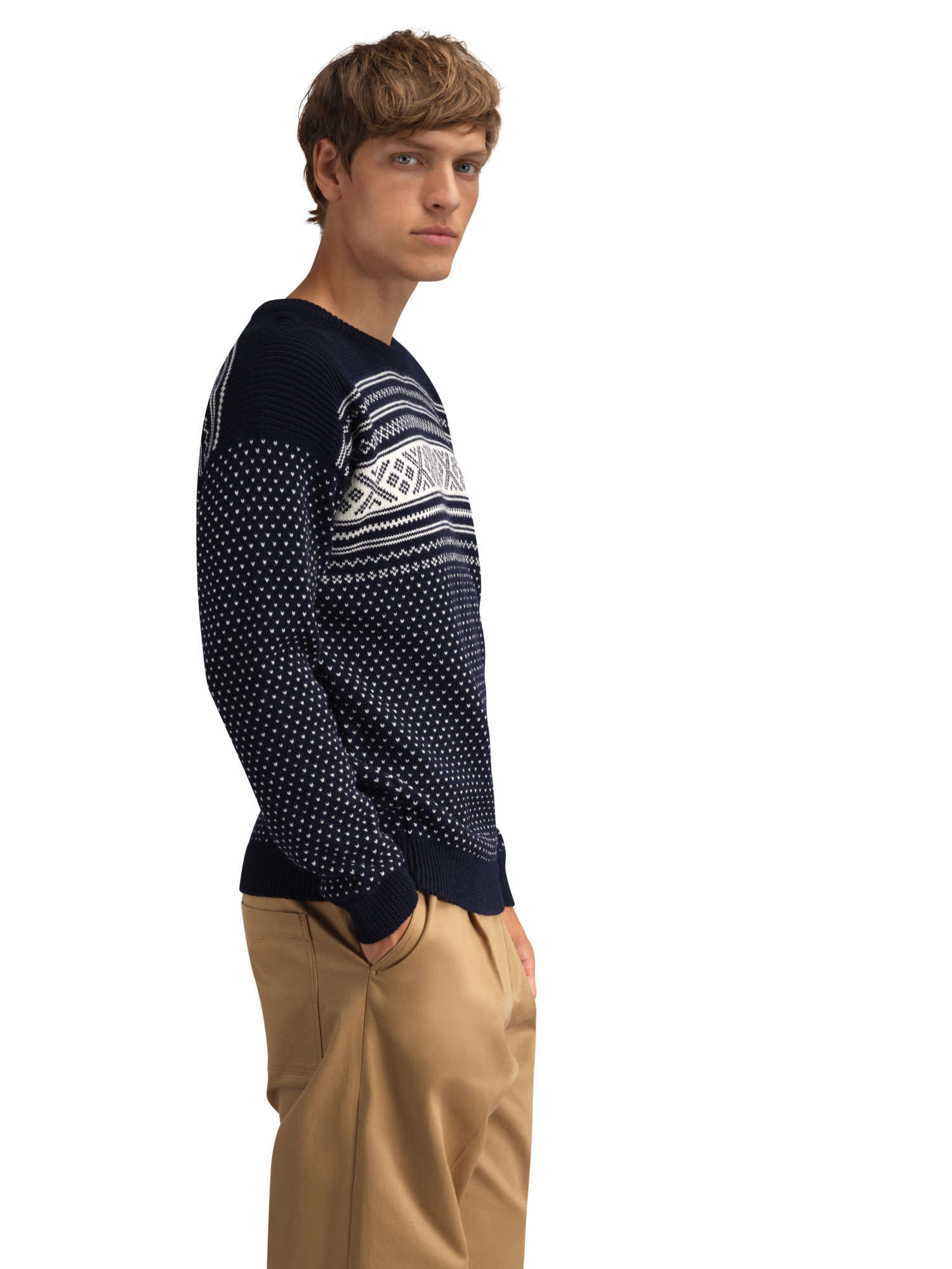 Valløy men’s wool sweater Navy