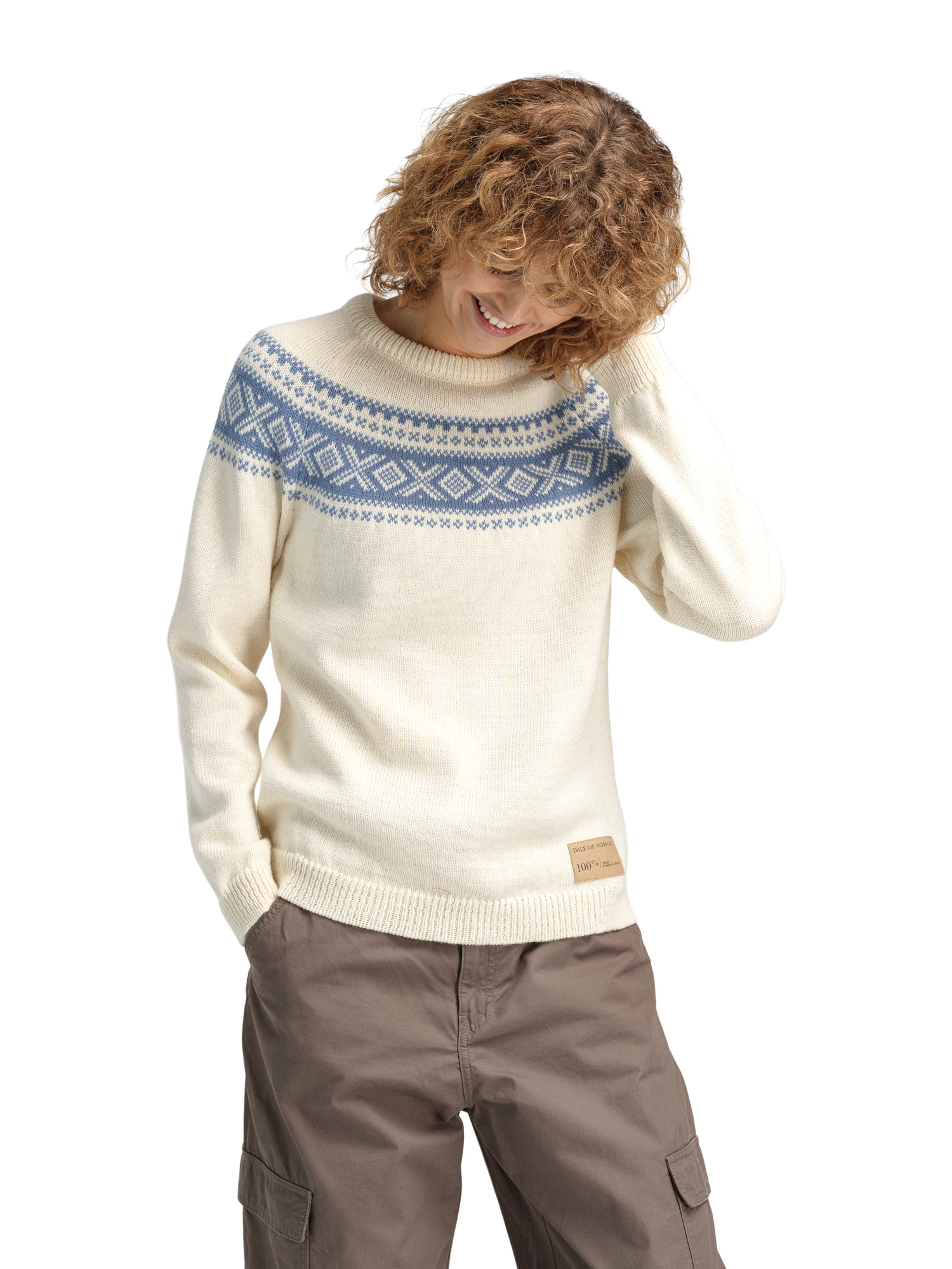 Vågsøy women’s wool sweater  white