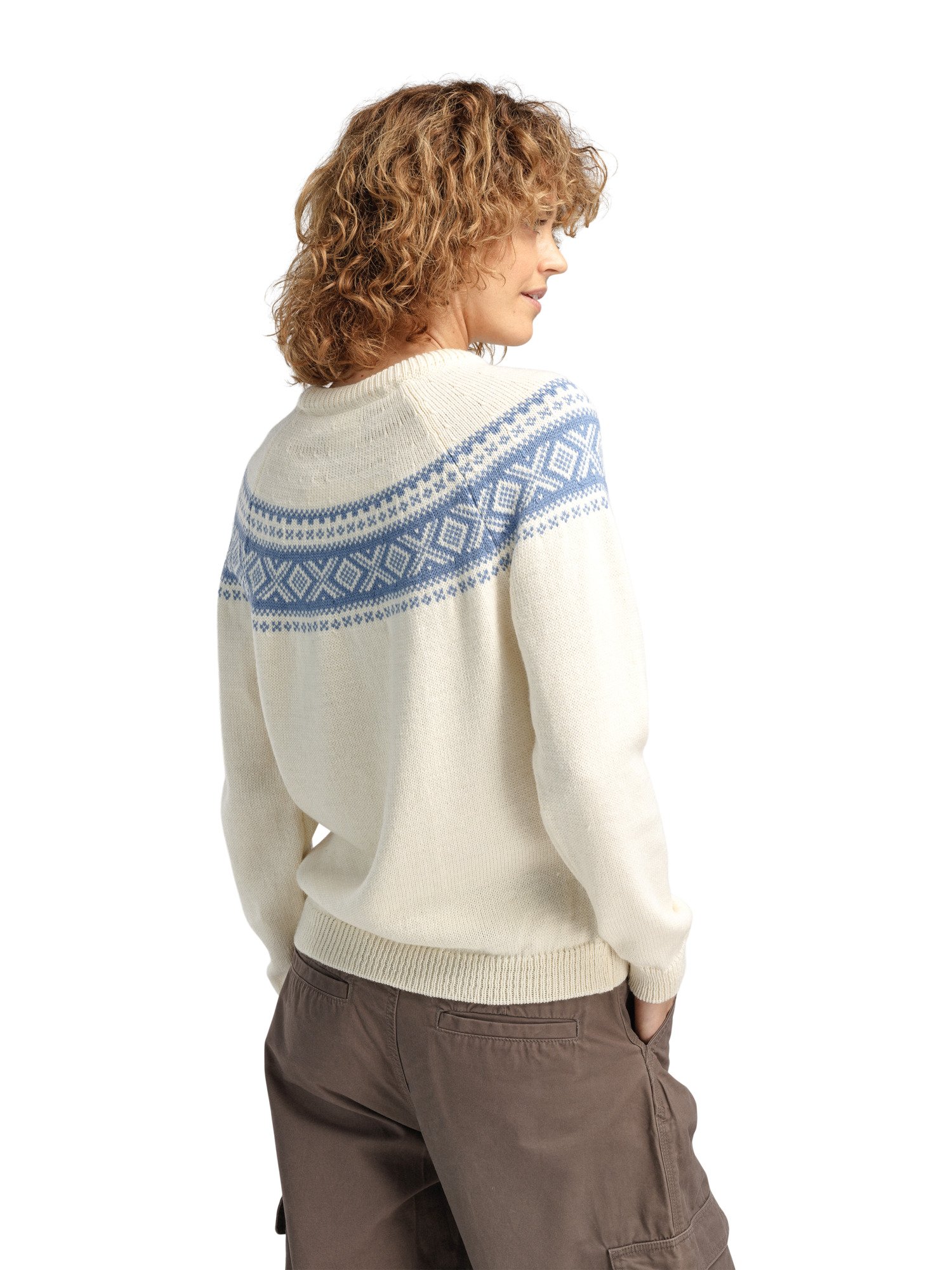 Vågsøy women’s wool sweater  white