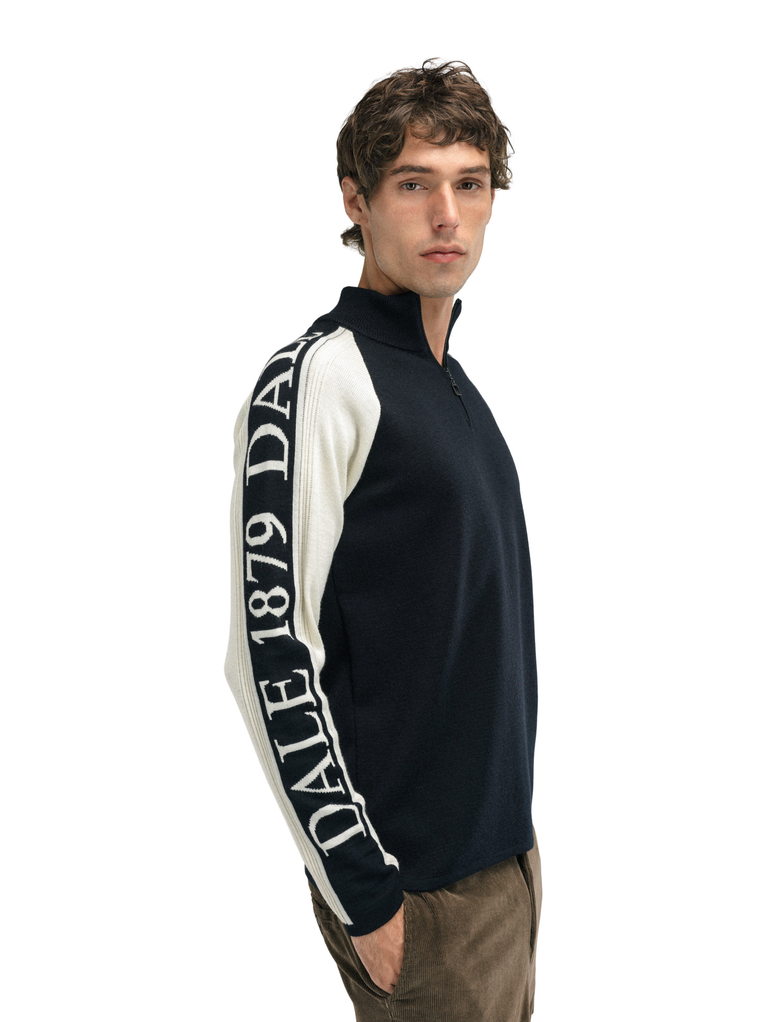 Skarstind 1879 Men's Sweater Black Offwhite