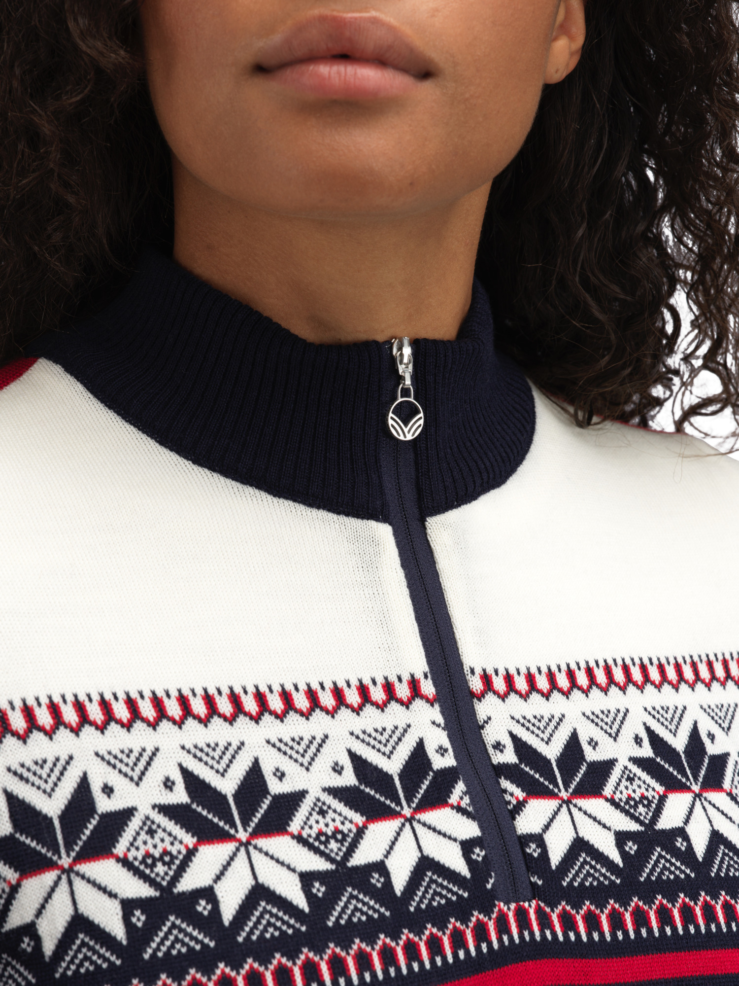 Liberg women’s sweater  Marine Raspberry Offwhite