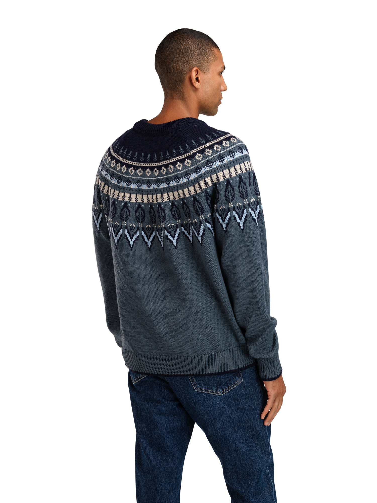 Sula Men's sweater Steel Navy Iceblue