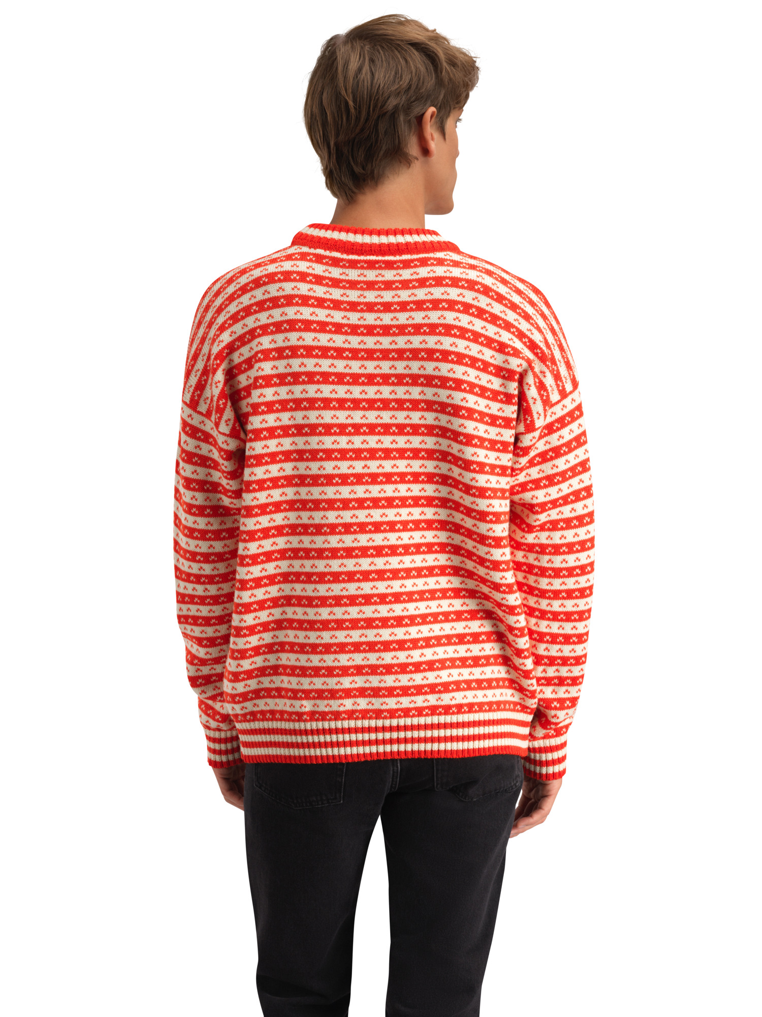 Skipsleia Unisex Sweater Roth red Natural White