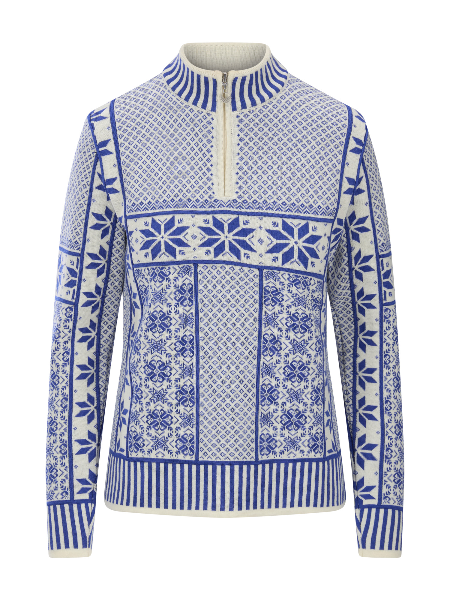 Vardåsen Women's Sweater Offwhite Ultramarine