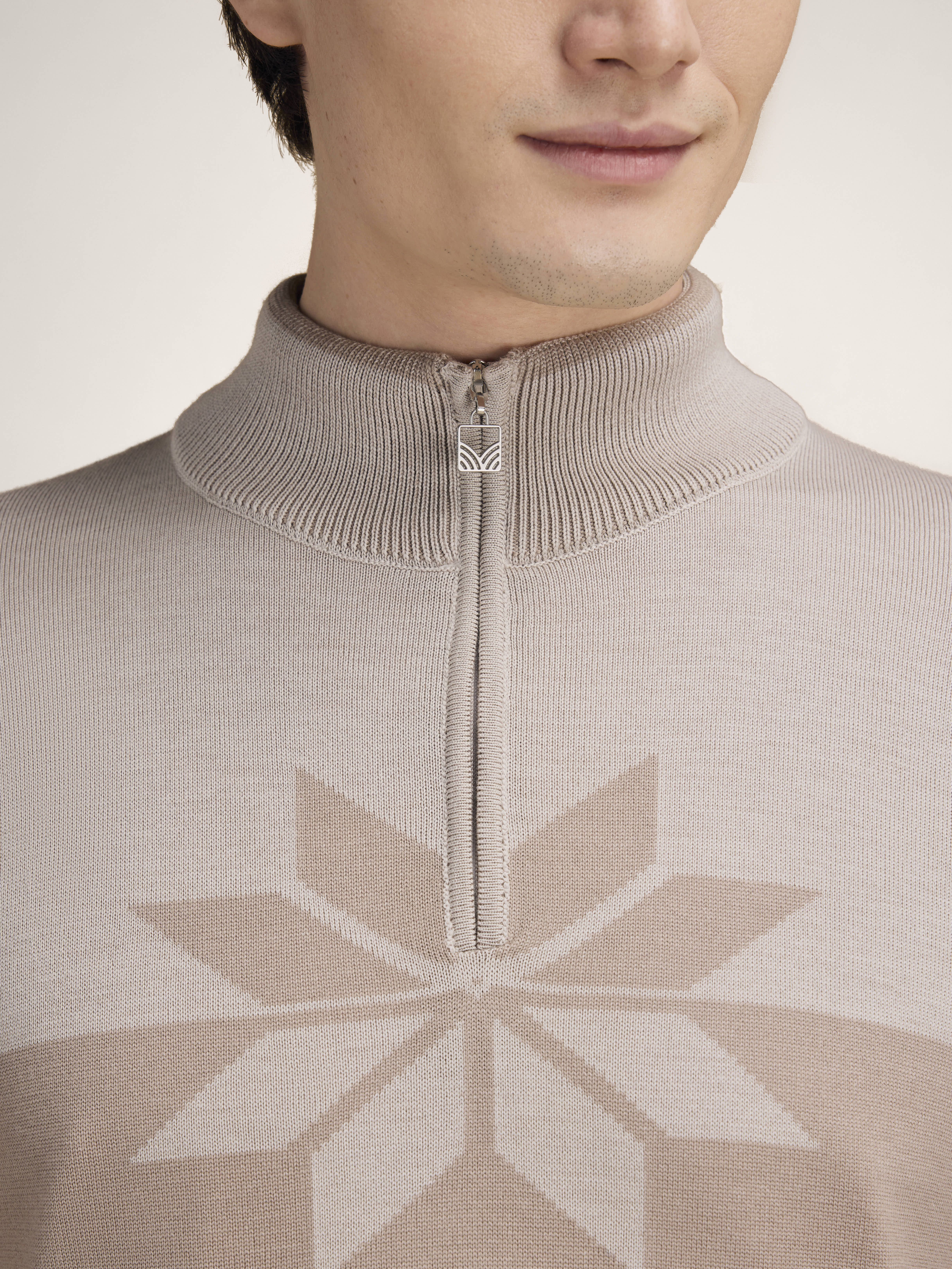 Breidablikk Men's Sweater - Merino Wool Beige