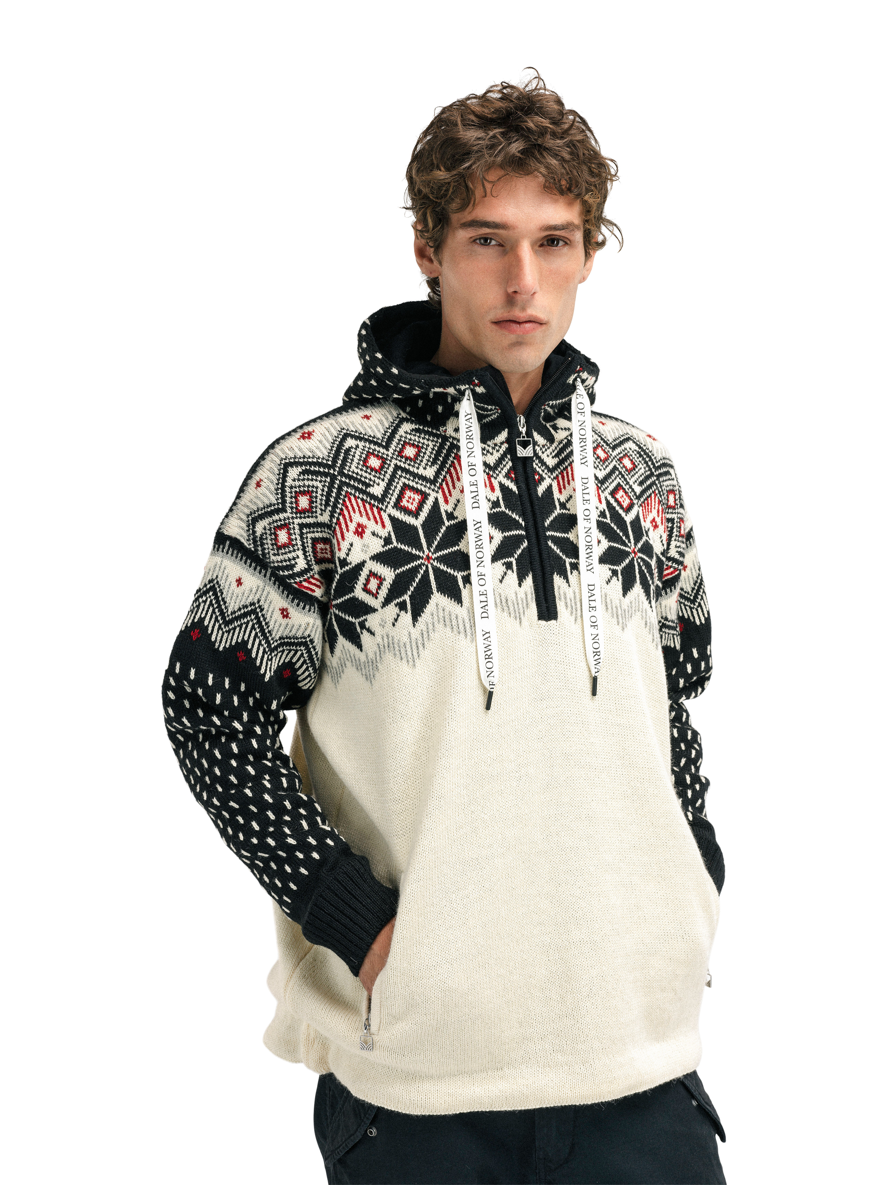 Vegard Weatherproof Hoodie - Men - Offwhite - Dale of Norway