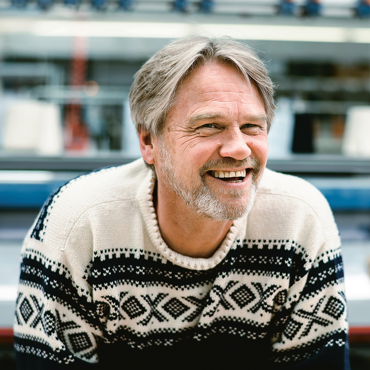 Jan Eirik, knitting production manager